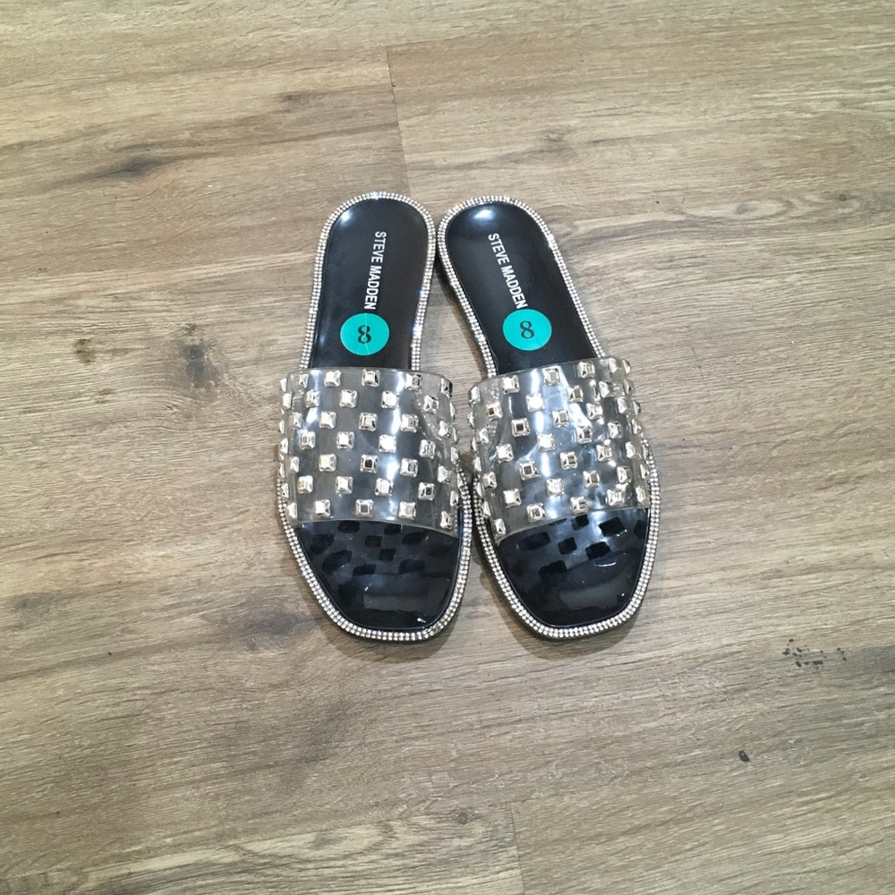 Steve Madden Metallic Slide Sandals